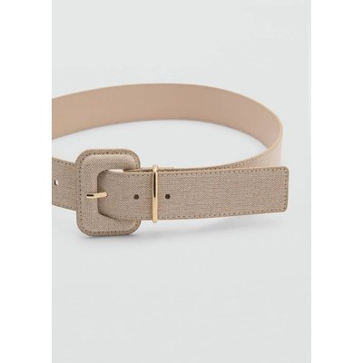 Ceinture mélange coton et lin MANGO