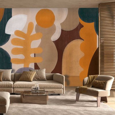Papier peint foret en automne HEXOA