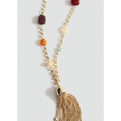 Collier perles franges MANGO