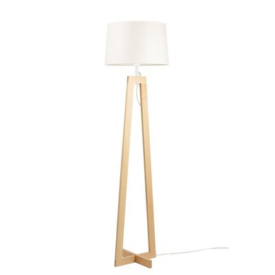 Lampadaire en bois hêtre naturel verni SACHA ALUMINOR