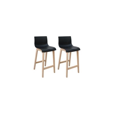 Lot de tabourets de bar en chêne 65cm TANNA MOB IN