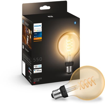 Ampoule LED connectée E27 White Filament Globe PHILIPS HUE