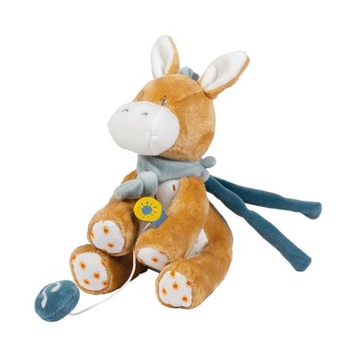 Peluche musicale Léo l'âne NATTOU