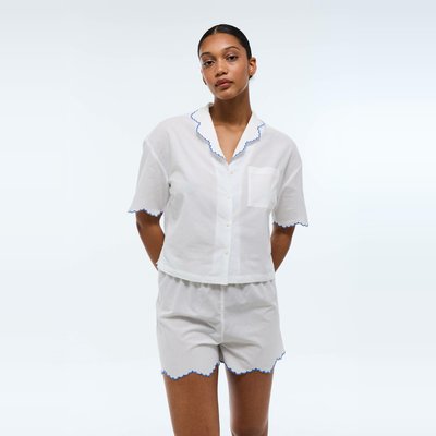 Pyjama à festons en coton BIO GOTS MONOPRIX