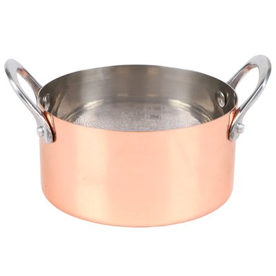 Cassolette de présentation en inox doré rose 12cm WADIGA