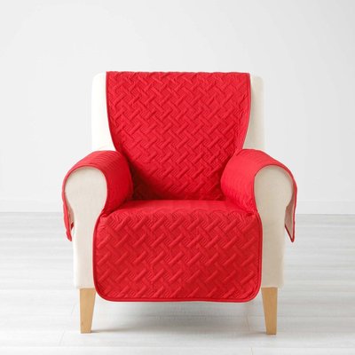 Protège fauteuil matelassé uni Lounge noisette DECORATIE