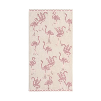 Serviette flamant rose à détails scintillants NEXT