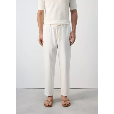Pantalon relaxed fit en mélange de coton et lin MANGO MAN