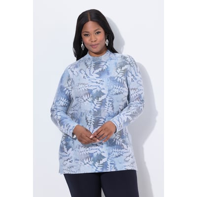 Pull à col montant et manches longues, strass ULLA POPKEN