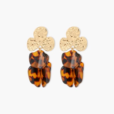 Boucles d'oreilles pétales en résine BALABOOSTE