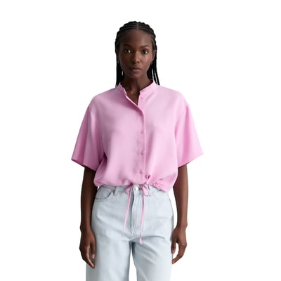 Chemisier à crop relaxed en TENCEL™ Lyocell MARC O’POLO DENIM