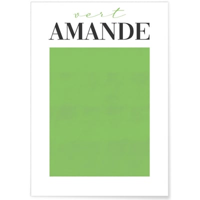 Affiche Vert Amande L'AFFICHERIE