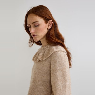 Pull col collerette contenant du mohair MONOPRIX