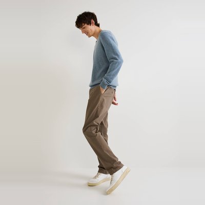 Pantalon chino straight en coton BIO MONOPRIX