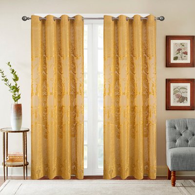 Paire de voilages aux motifs romantiques HOME MAISON