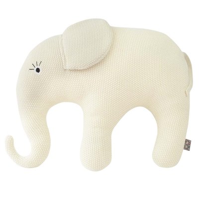 Grande peluche éléphant en coton bio TRICOT SEVIRA KIDS