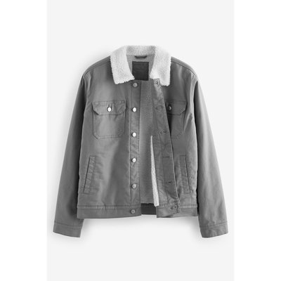 Veste camionneur en jean col imitation mouton NEXT