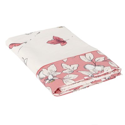 Drap plat  - Percale de coton - ORANGER TRADITION DES VOSGES