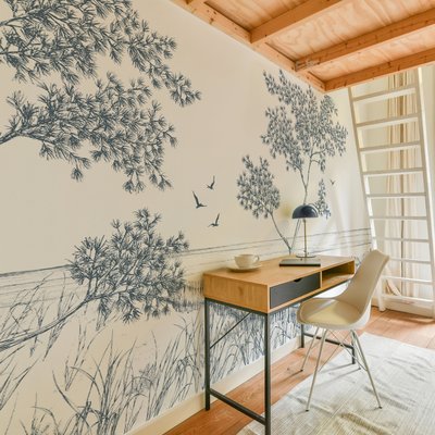 Papier peint panoramique Balade en bord de mer ACTE DECO