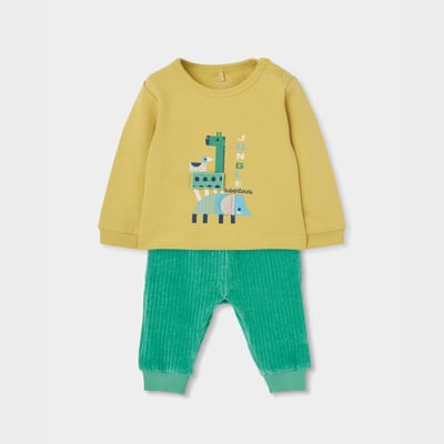Ensemble bébé garçon maille imprimé jungle BOBOLI
