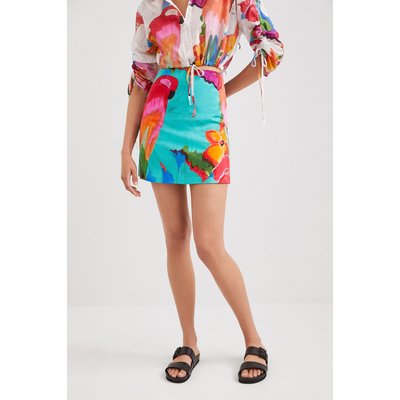 Mini-jupe tropicale - BLUE - S DESIGUAL