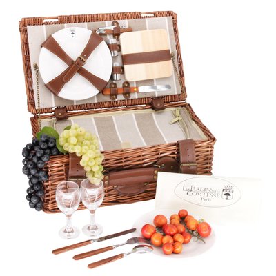 Panier pique-nique Amboise 2 pers LES JARDINS DE LA COMTESSE