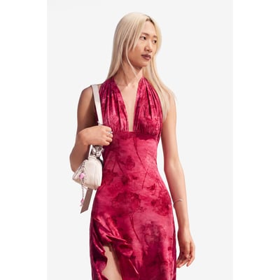 Robe halter floquée DESIGUAL