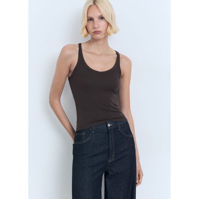 Top coton bretelles MANGO