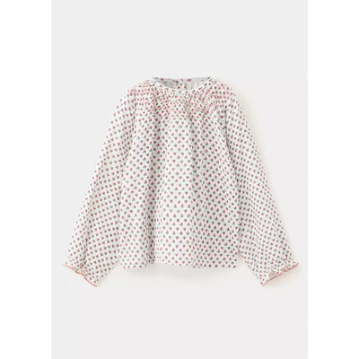 Blouse en coton à fleurs MANGO BABY