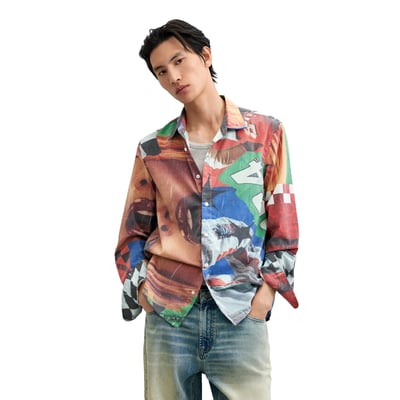 Chemise à imprimé collage DESIGUAL