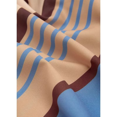 Foulard satiné rayures MANGO