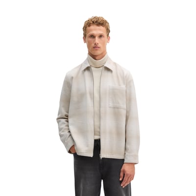 Surchemise coupe classique en coton bio teint en fil MARC O'POLO