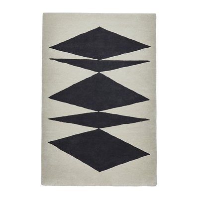 Inaluxe Crystal Palace Monochrome Abstract Patterned Rug in 100% Wool SO'HOME
