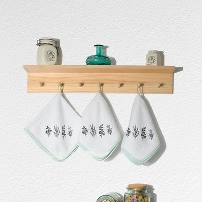 Lot de 3 torchons carrés en coton EUCALYPTUS SENSEI MAISON