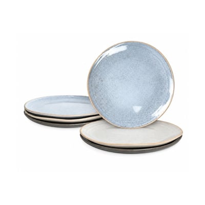 Lot de 6 grandes assiettes, ZAO ARTIME