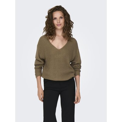 Pull col V en maille JDY