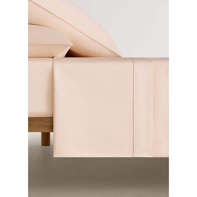 Drap plat coton satin 600 fils lit 180/200 cm MANGO HOME