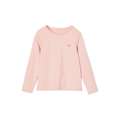 T-shirt Basics coeur pailleté manches longues VERTBAUDET