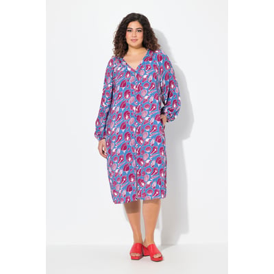 Robe midi oversize. Motif coquillages. ULLA POPKEN