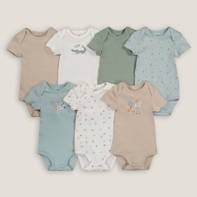 Lot de 7 bodies manches courtes LA REDOUTE COLLECTIONS
