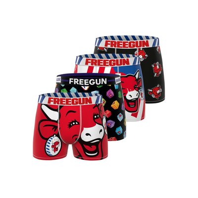Lot De 4 Boxers Vache Qui Rit FREEGUN