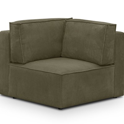 Module d'angle à droite en velours côtelé - HARPER MOD HOMIFAB