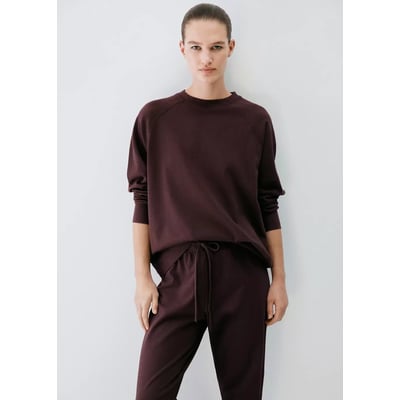 Sweat-shirt 100 % coton délavé MANGO