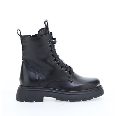 Boots lacées en cuir avec bout en métal MJUS