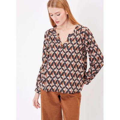 Blouse  fluide imprimé BILIE PRINCESSE NOMADE