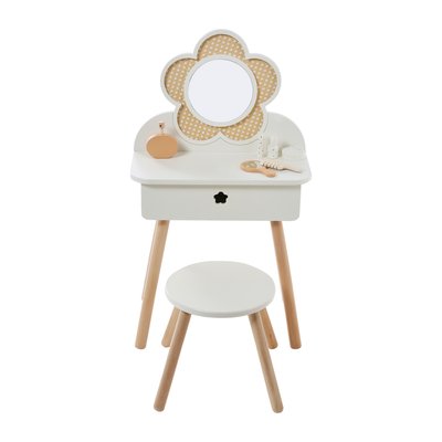Coiffeuse cannage + accessoires en bois FSC® VERTBAUDET