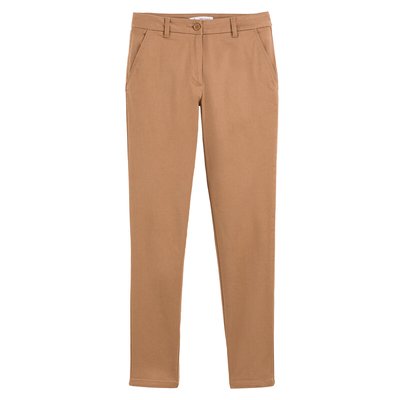 Pantalon droit chino, sergé stretch ANNE WEYBURN