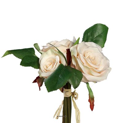 Adorable petit bouquet de fausses roses 3 têt ARTIFICIELLES