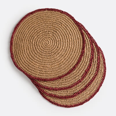 Set van 4 placemats in papier, Solia LA REDOUTE INTERIEURS