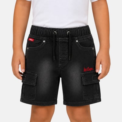 Bermuda cargo en jean taille élastique STRONG LEE COOPER